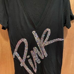Victoria’s Secret Pink v neck tee shirt